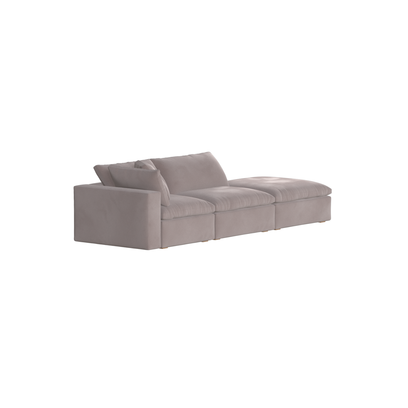 Ari modular corner Sofa with pouffe - Wide fabric range