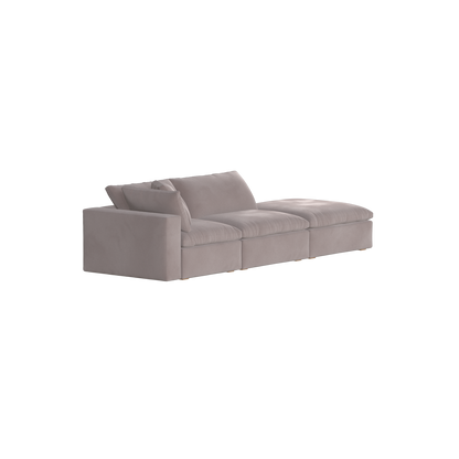 Ari modular corner Sofa with pouffe - Wide fabric range