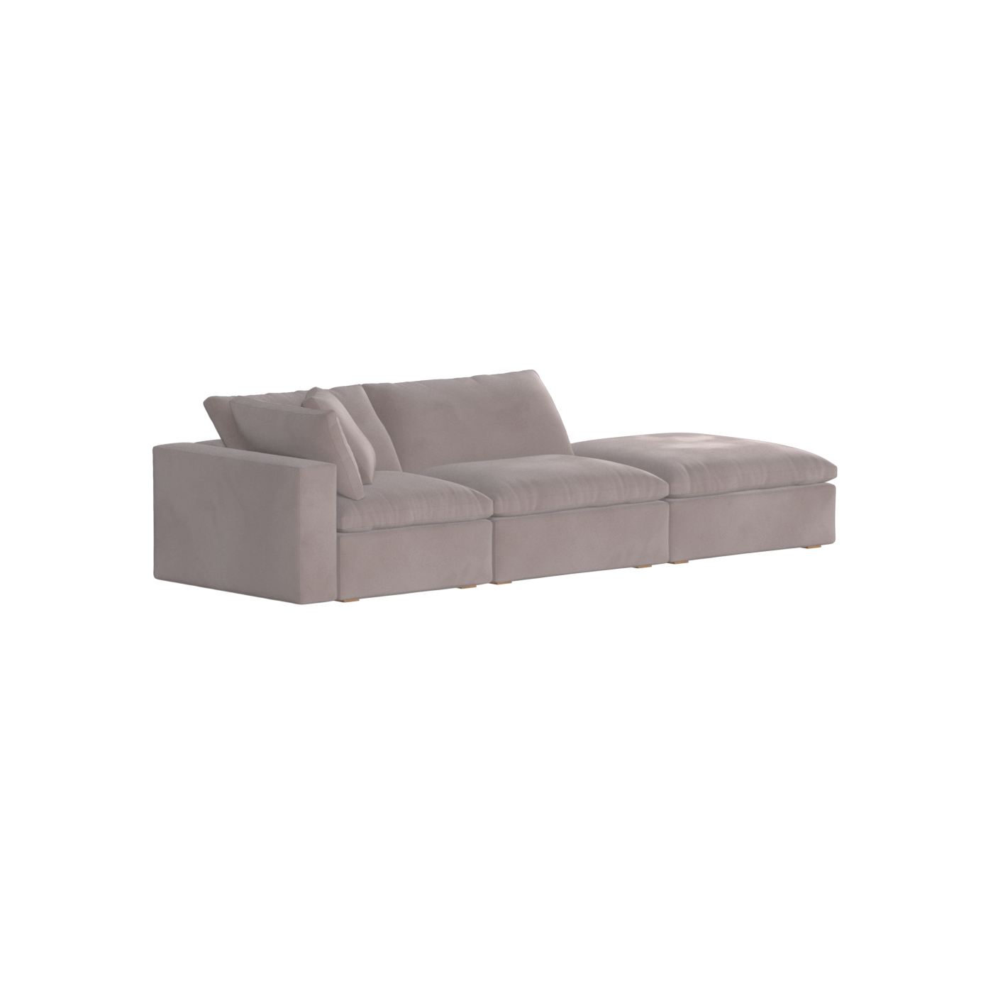 Ari modular corner Sofa with pouffe - Wide fabric range