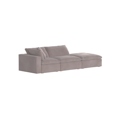 Ari modular corner Sofa with pouffe - Wide fabric range