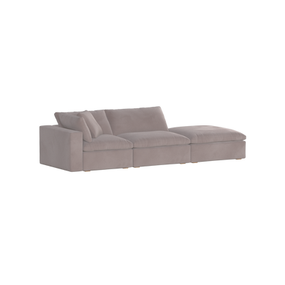 Ari modular corner Sofa with pouffe - Wide fabric range