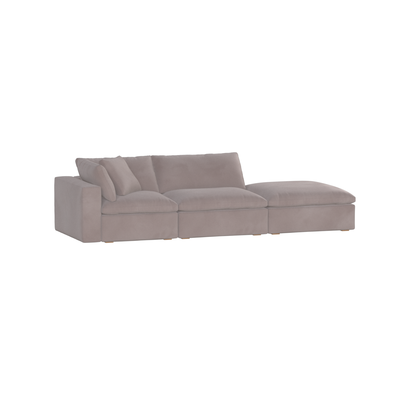 Ari modular corner Sofa with pouffe - Wide fabric range