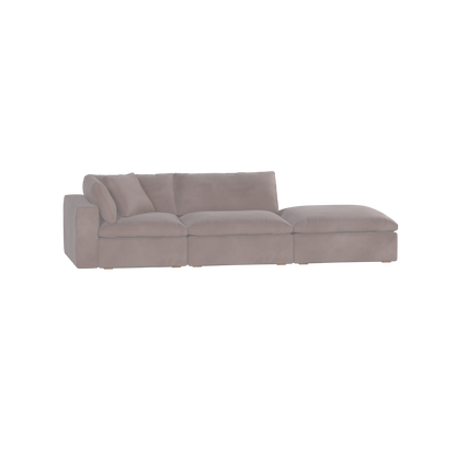 Ari modular corner Sofa with pouffe - Wide fabric range