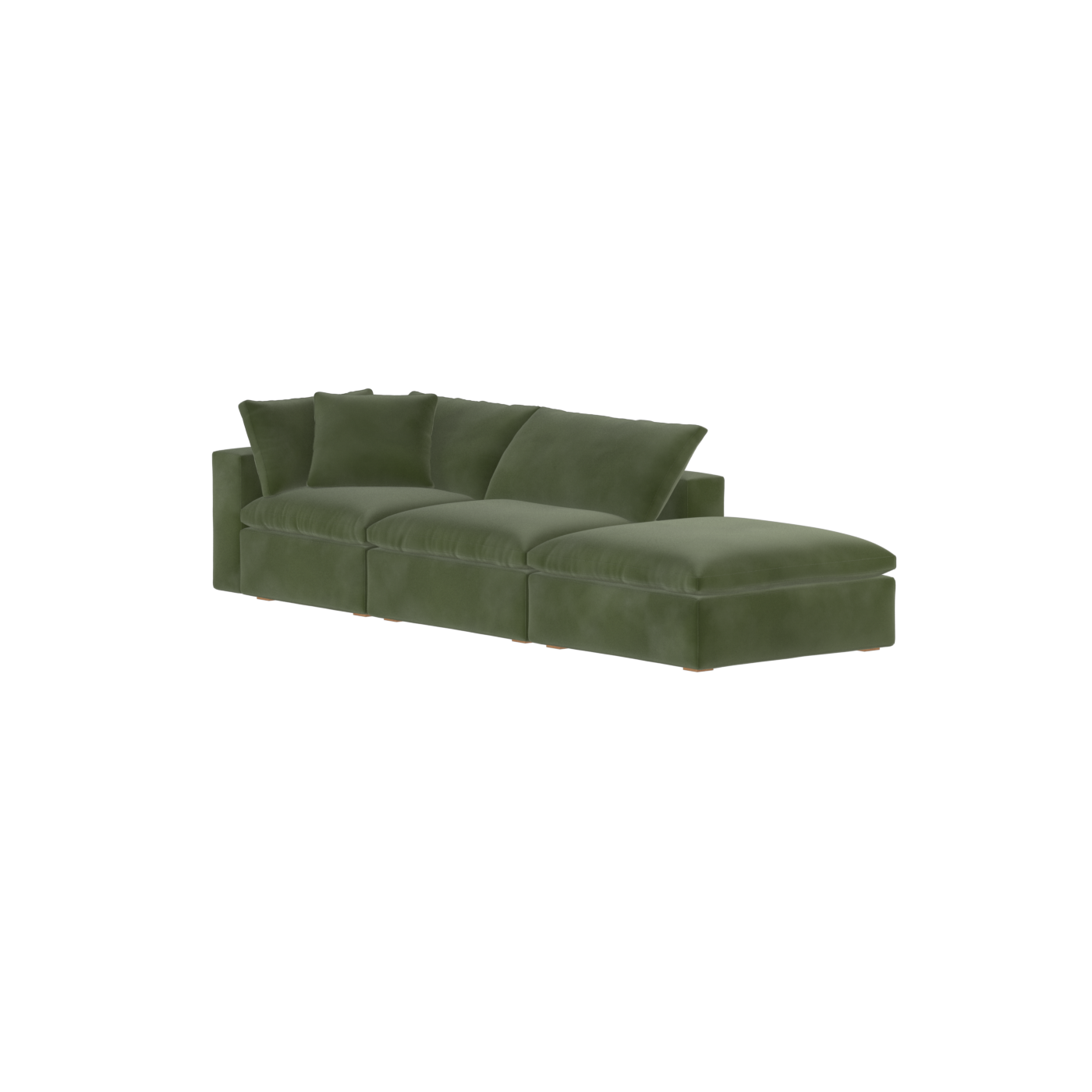 Ari modular corner Sofa with pouffe - Wide fabric range