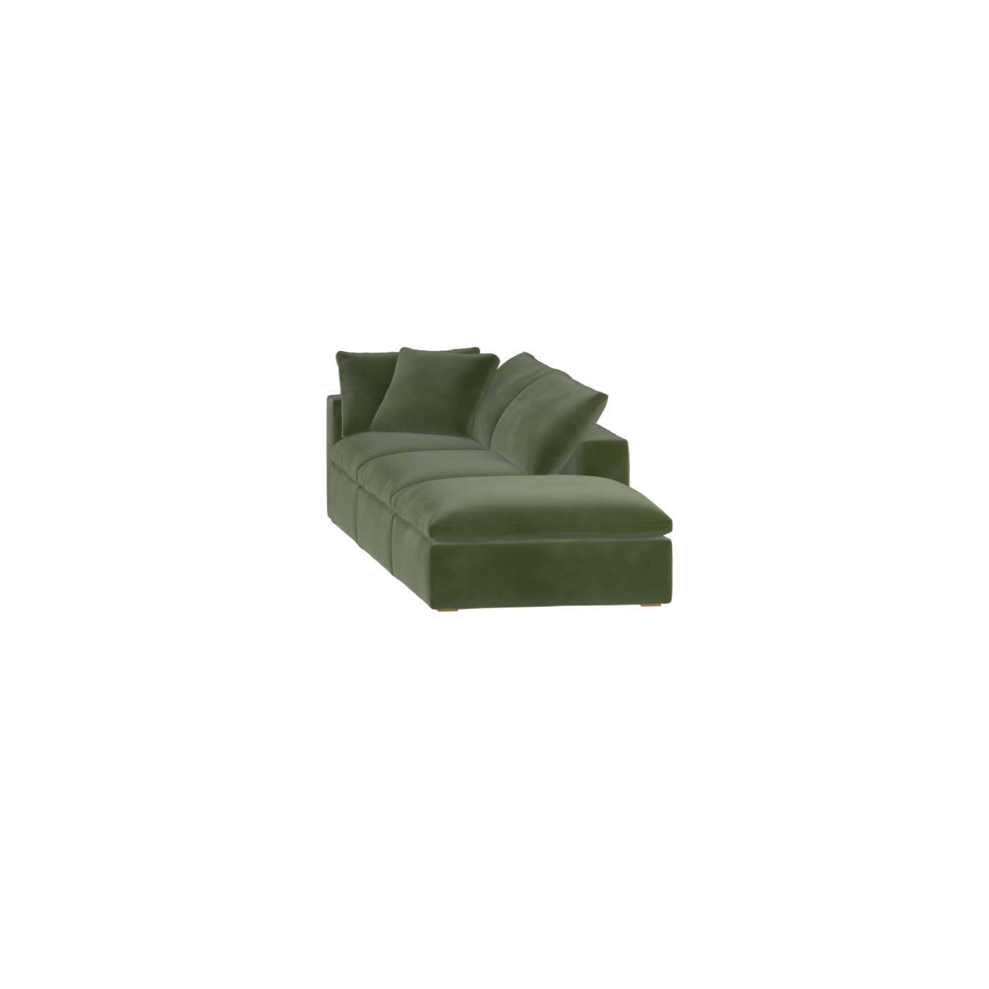 Ari modular corner Sofa with pouffe - Wide fabric range