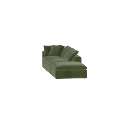 Ari modular corner Sofa with pouffe - Wide fabric range
