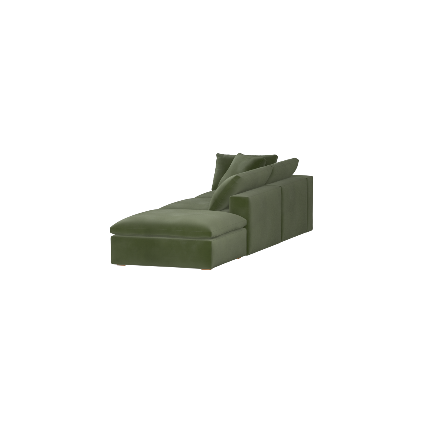 Ari modular corner Sofa with pouffe - Wide fabric range