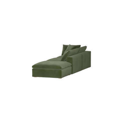 Ari modular corner Sofa with pouffe - Wide fabric range