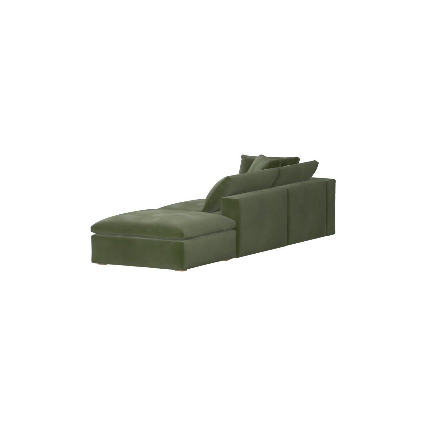 Ari modular corner Sofa with pouffe - Wide fabric range