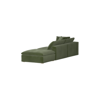 Ari modular corner Sofa with pouffe - Wide fabric range
