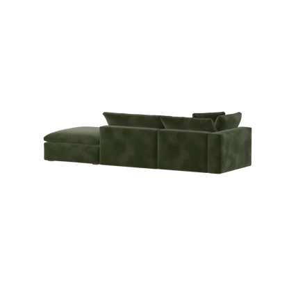 Ari modular corner Sofa with pouffe - Wide fabric range