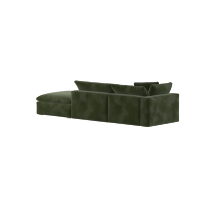Ari modular corner Sofa with pouffe - Wide fabric range