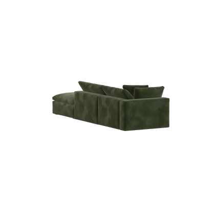 Ari modular corner Sofa with pouffe - Wide fabric range