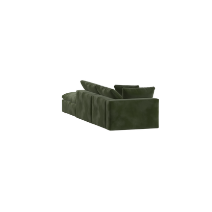 Ari modular corner Sofa with pouffe - Wide fabric range