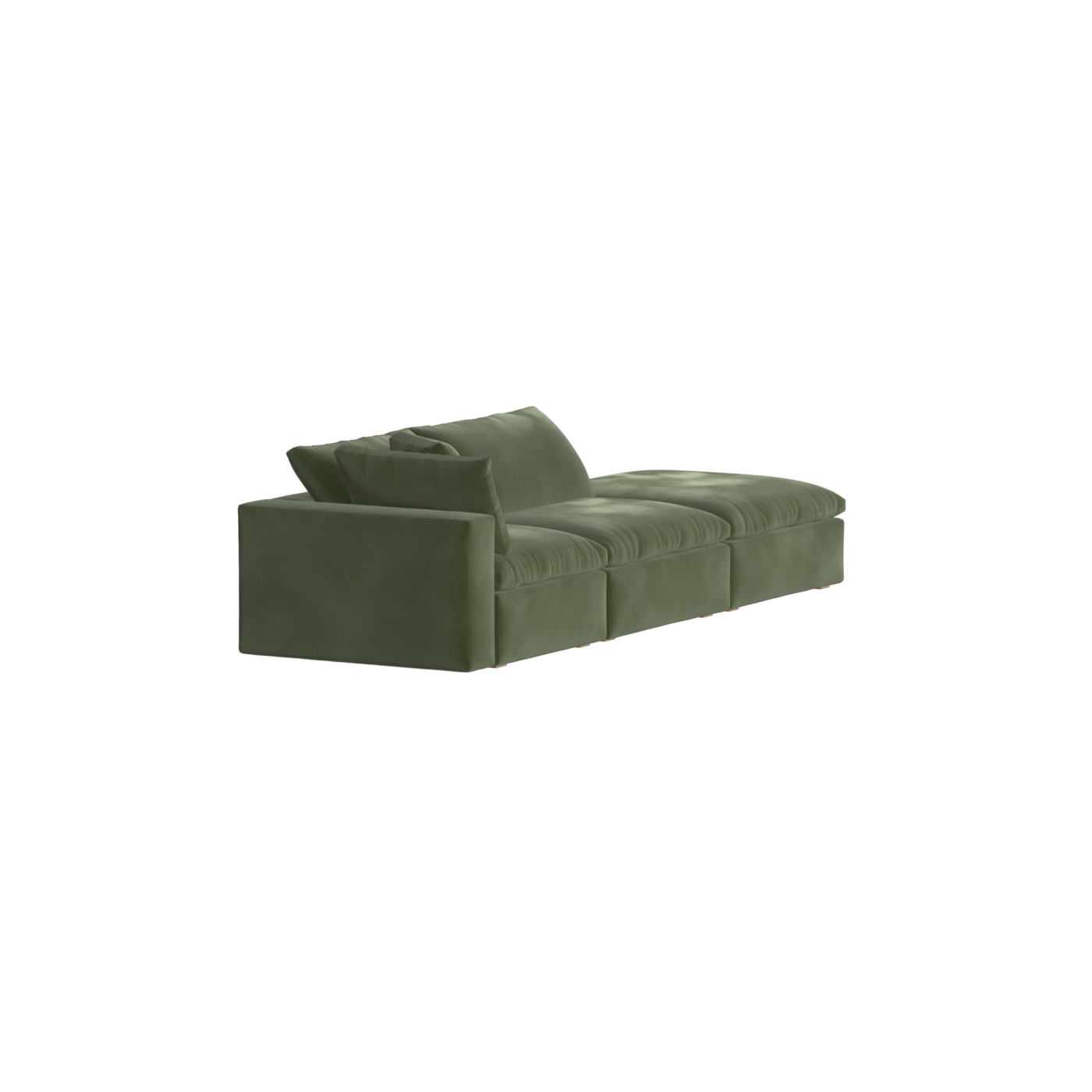 Ari modular corner Sofa with pouffe - Wide fabric range