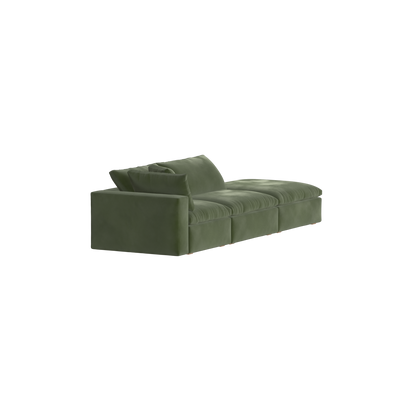 Ari modular corner Sofa with pouffe - Wide fabric range
