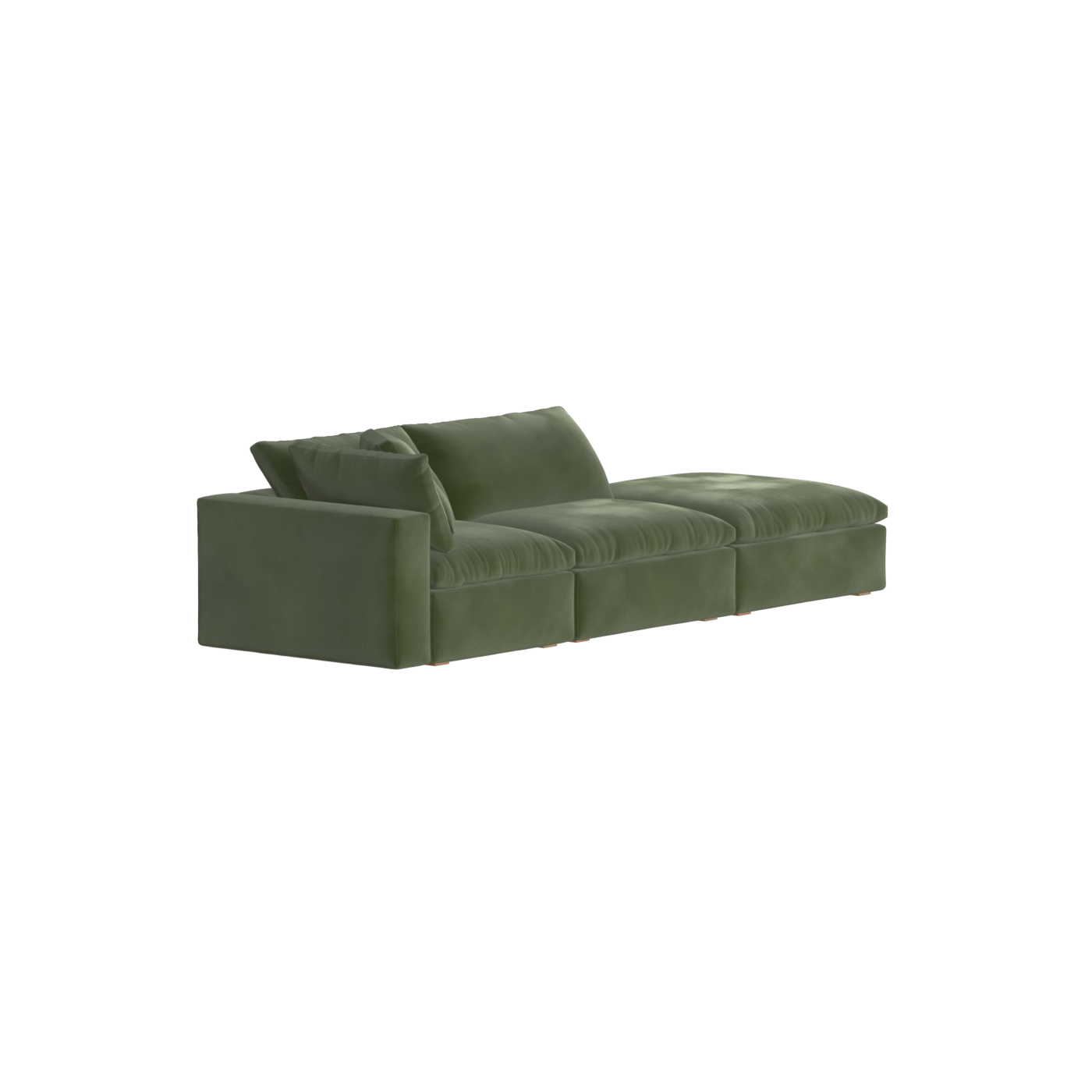Ari modular corner Sofa with pouffe - Wide fabric range