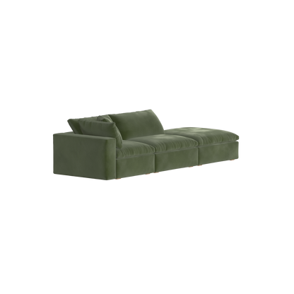 Ari modular corner Sofa with pouffe - Wide fabric range