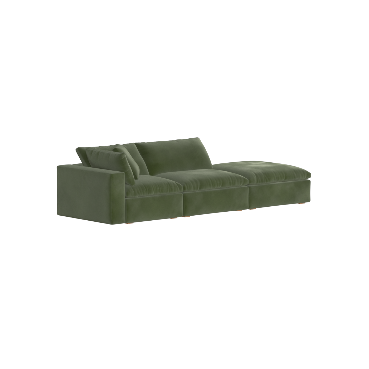 Ari modular corner Sofa with pouffe - Wide fabric range