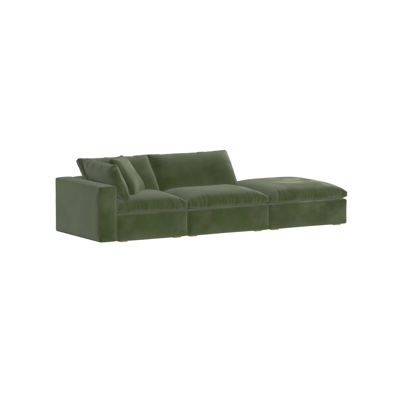 Ari modular corner Sofa with pouffe - Wide fabric range