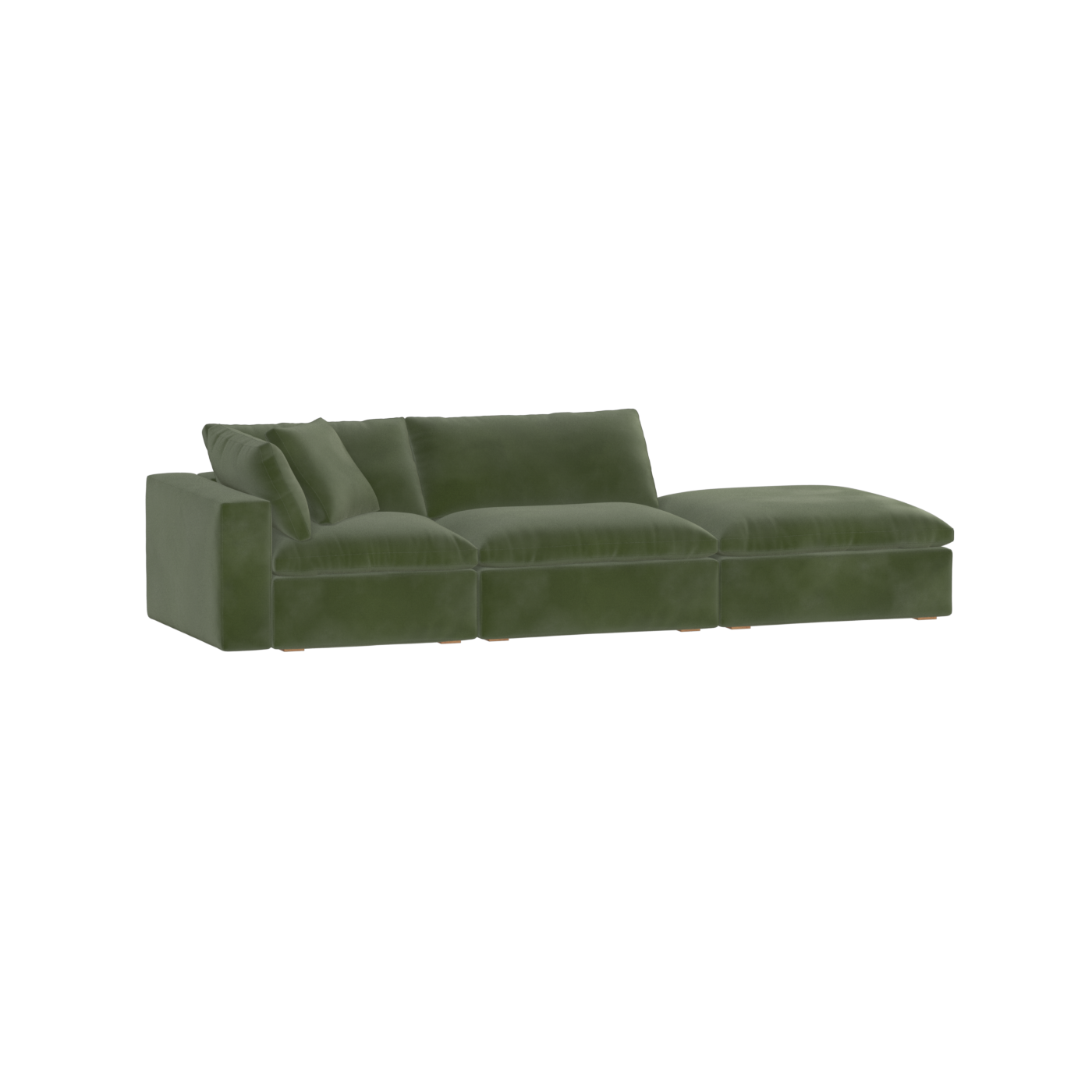 Ari modular corner Sofa with pouffe - Wide fabric range