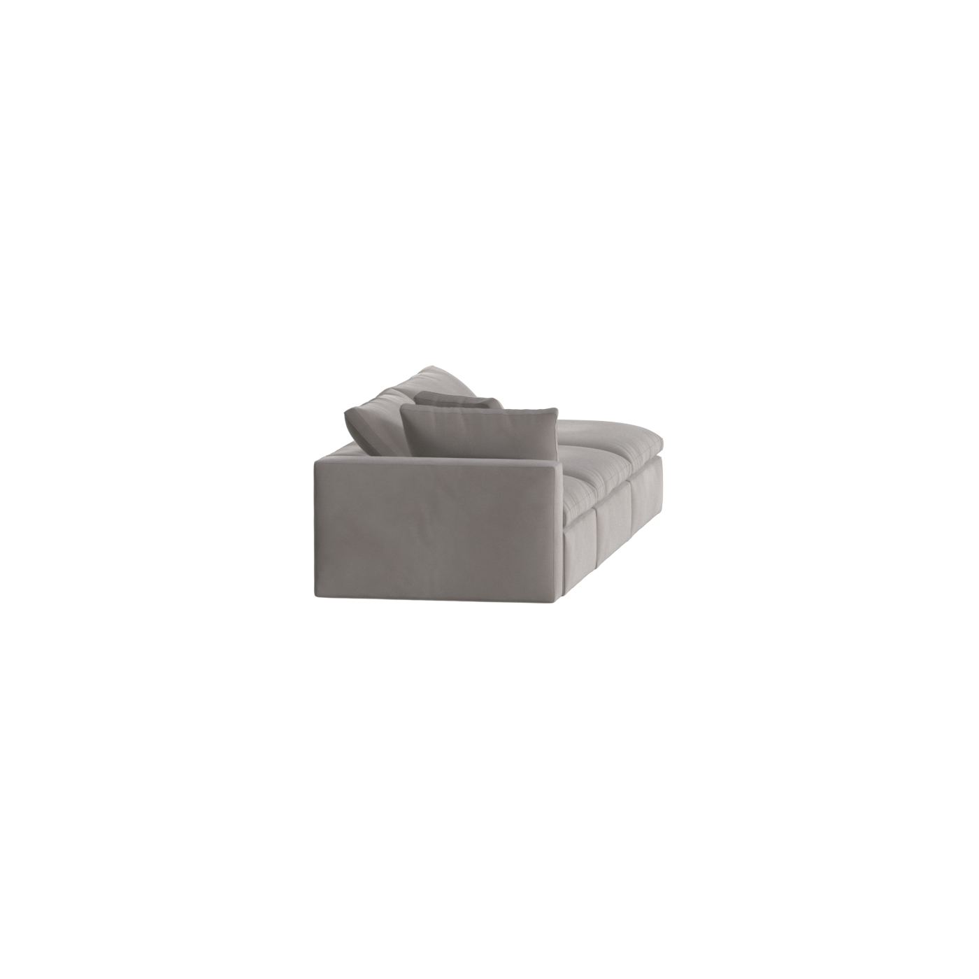Canapé d'angle modulable Ari avec pouf - Large choix de tissus