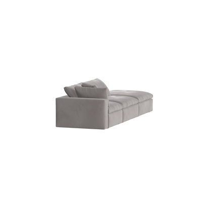 Canapé d'angle modulable Ari avec pouf - Large choix de tissus