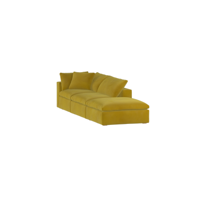 Ari modular corner Sofa with pouffe - Wide fabric range