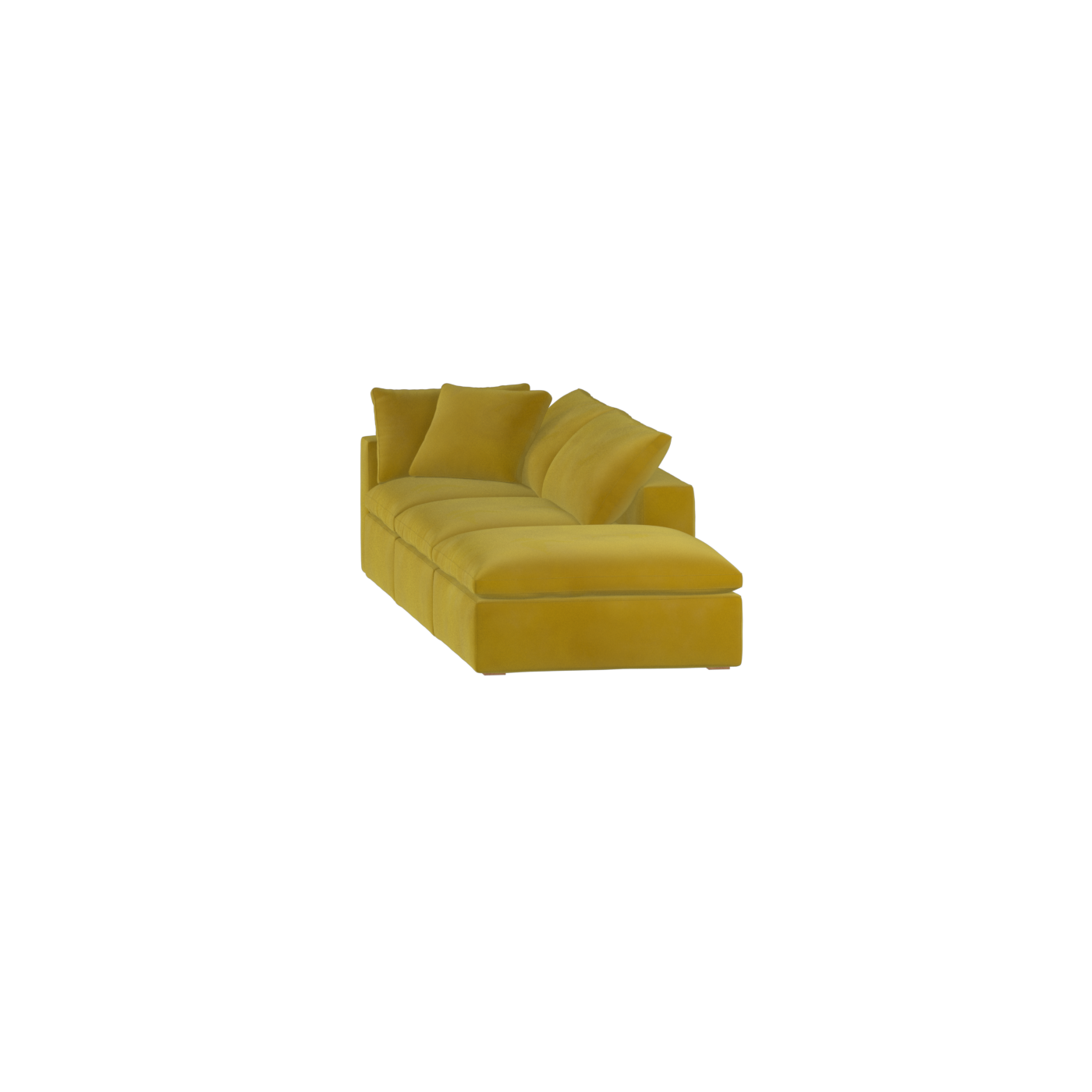 Ari modular corner Sofa with pouffe - Wide fabric range