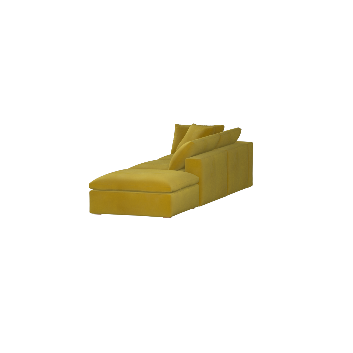 Ari modular corner Sofa with pouffe - Wide fabric range