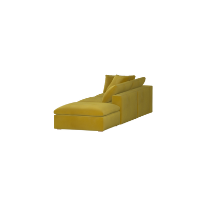 Ari modular corner Sofa with pouffe - Wide fabric range