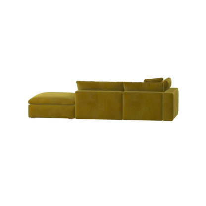 Ari modular corner Sofa with pouffe - Wide fabric range