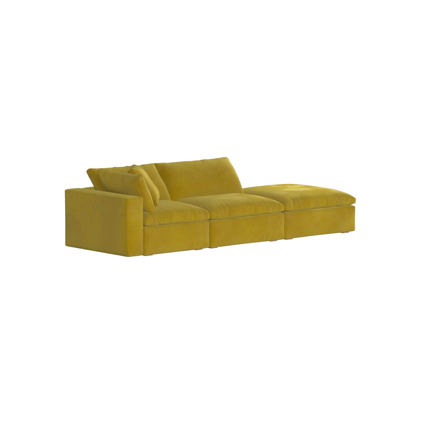 Ari modular corner Sofa with pouffe - Wide fabric range