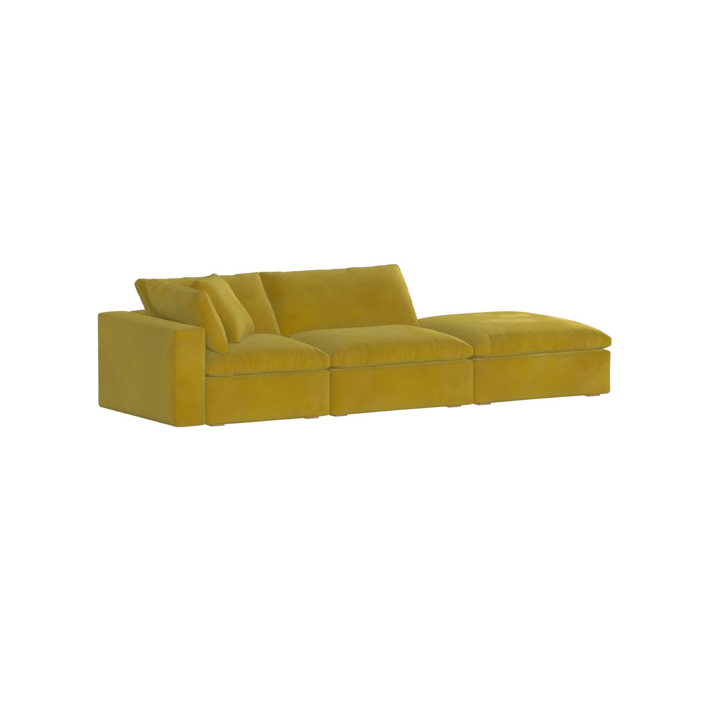Ari modular corner Sofa with pouffe - Wide fabric range