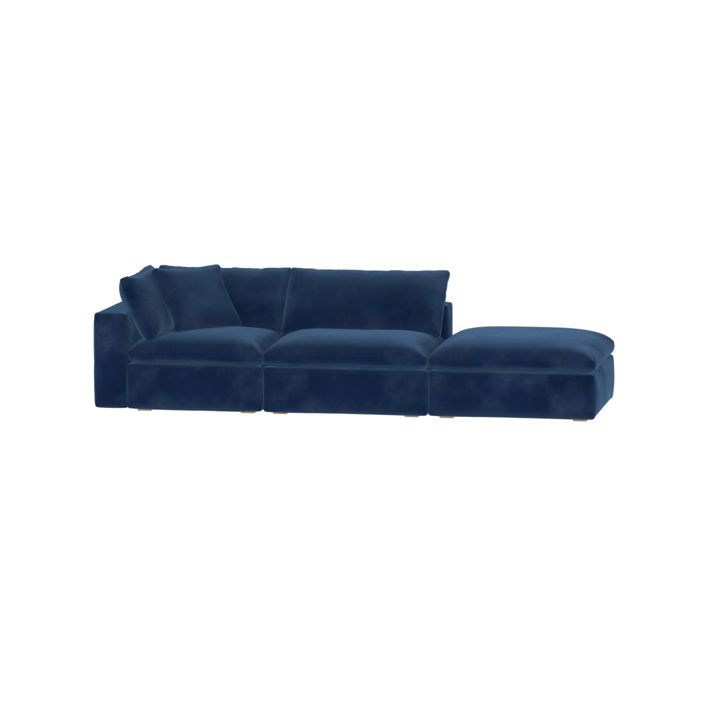 Ari modular corner Sofa with pouffe - Wide fabric range