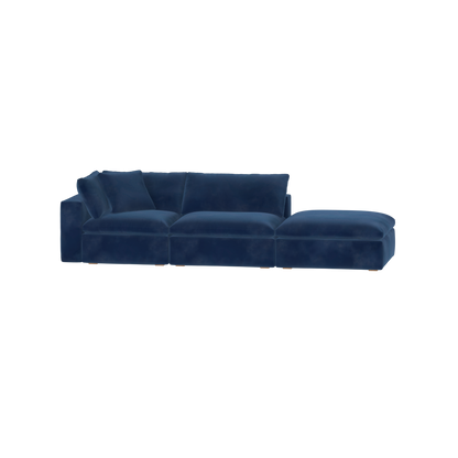 Ari modular corner Sofa with pouffe - Wide fabric range