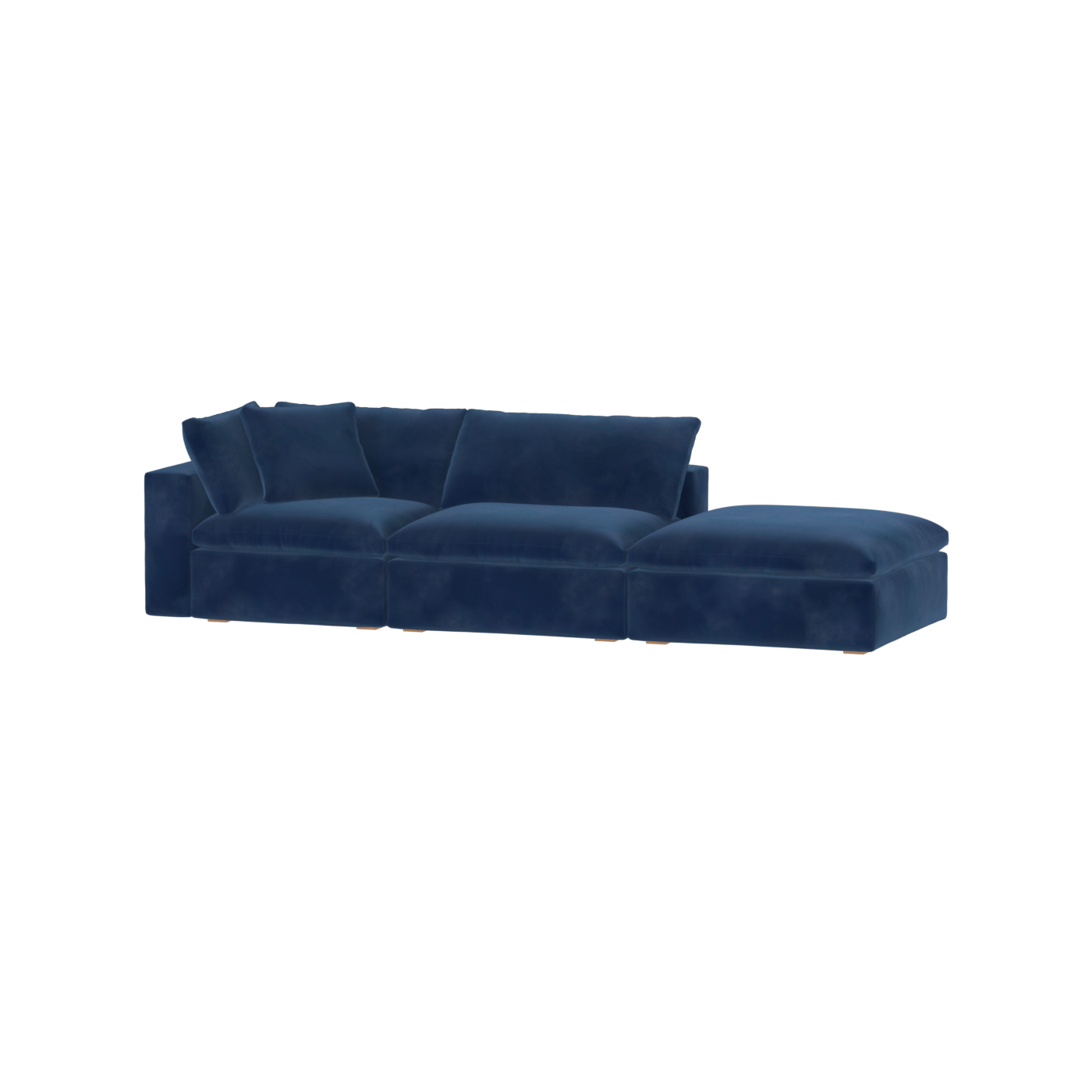 Ari modular corner Sofa with pouffe - Wide fabric range