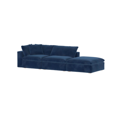 Ari modular corner Sofa with pouffe - Wide fabric range