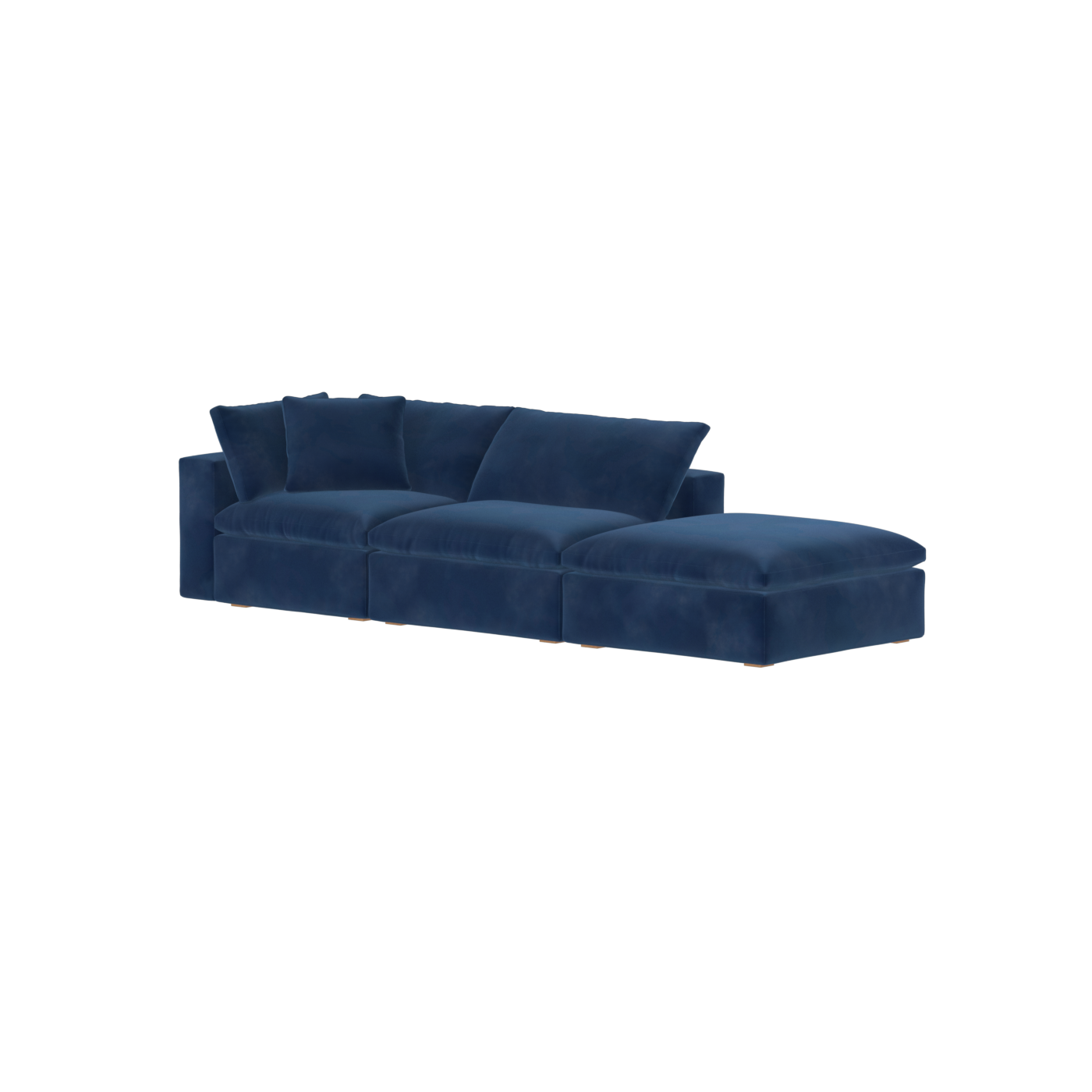 Ari modular corner Sofa with pouffe - Wide fabric range