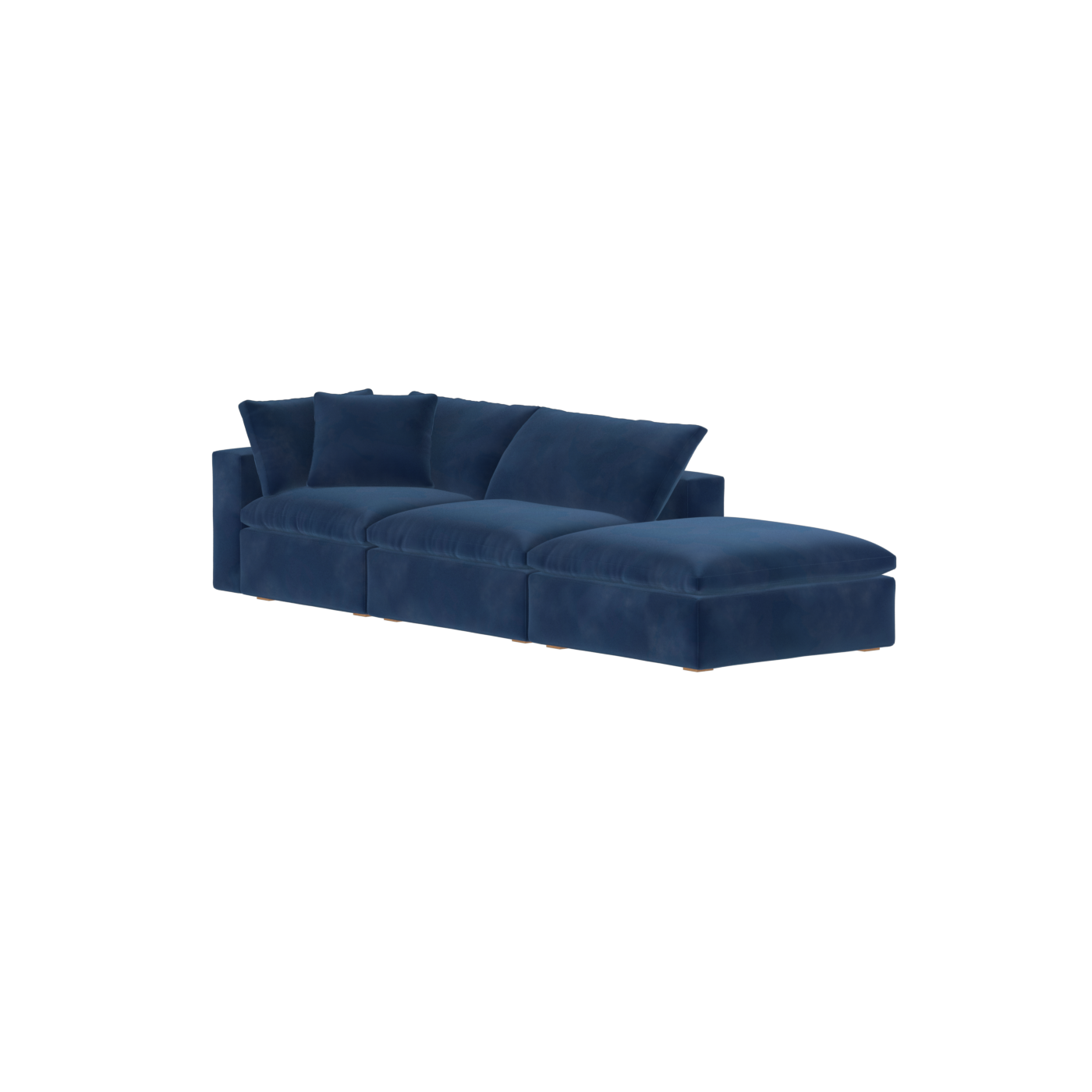 Ari modular corner Sofa with pouffe - Wide fabric range