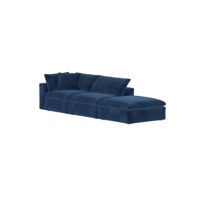 Ari modular corner Sofa with pouffe - Wide fabric range