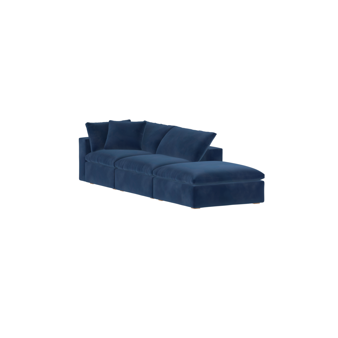 Ari modular corner Sofa with pouffe - Wide fabric range