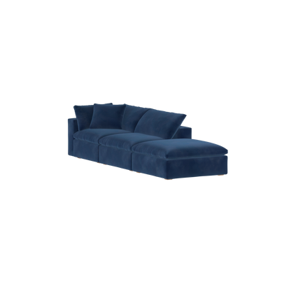 Ari modular corner Sofa with pouffe - Wide fabric range
