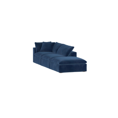 Ari modular corner Sofa with pouffe - Wide fabric range
