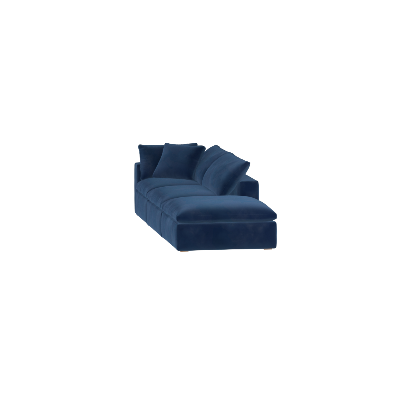 Ari modular corner Sofa with pouffe - Wide fabric range