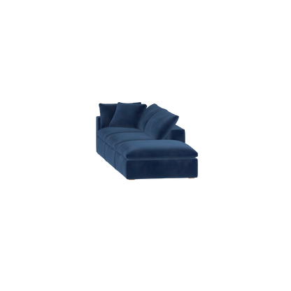 Ari modular corner Sofa with pouffe - Wide fabric range