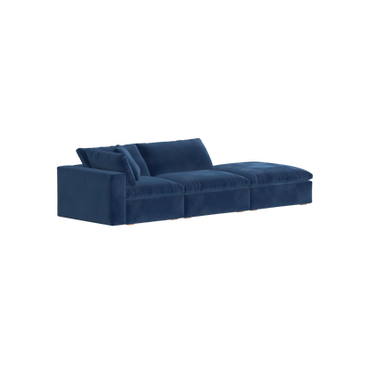Ari modular corner Sofa with pouffe - Wide fabric range