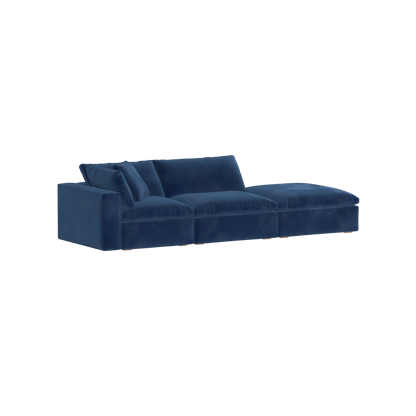 Ari modular corner Sofa with pouffe - Wide fabric range