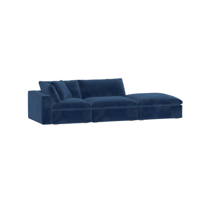 Ari modular corner Sofa with pouffe - Wide fabric range