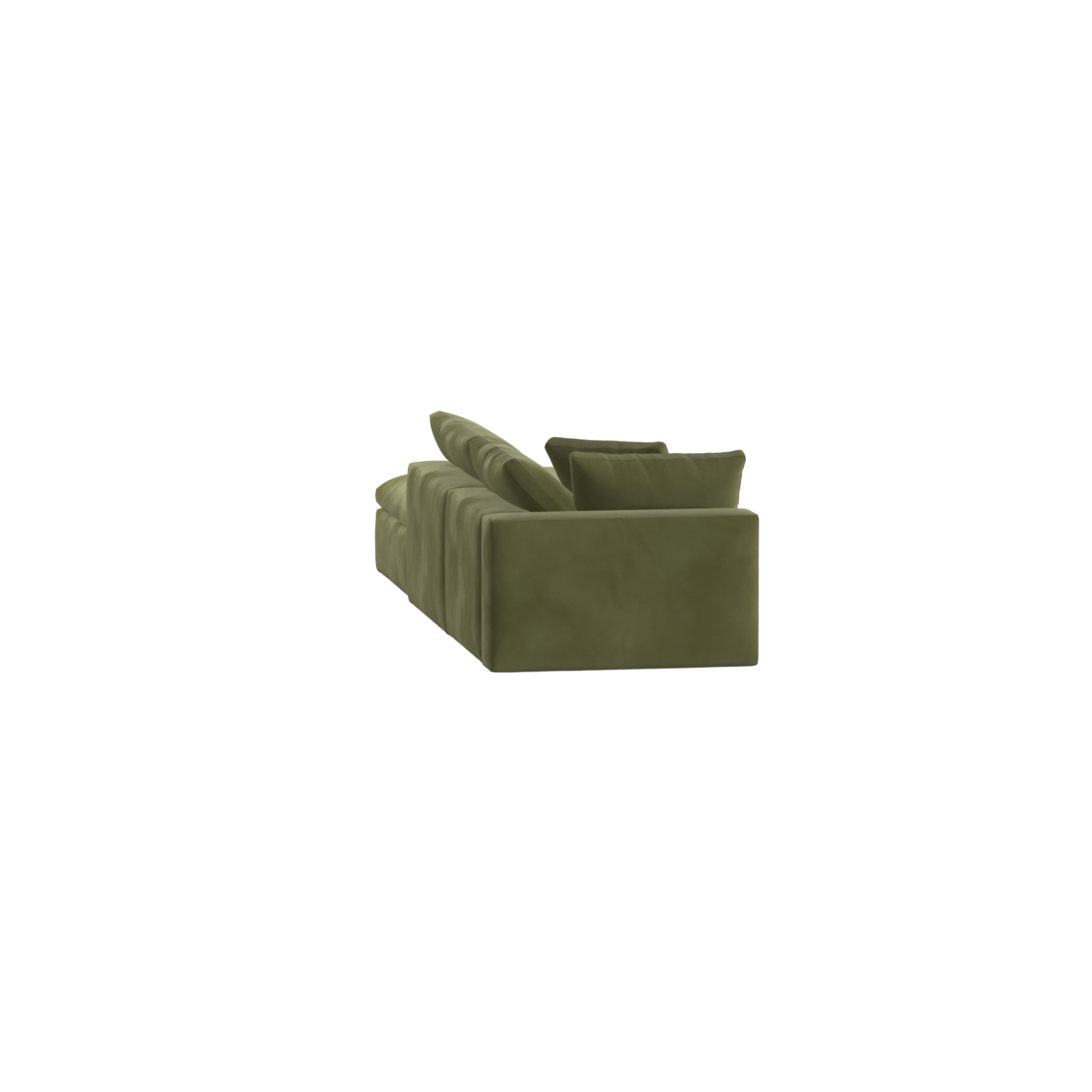 Canapé d'angle modulable Ari avec pouf - Large choix de tissus